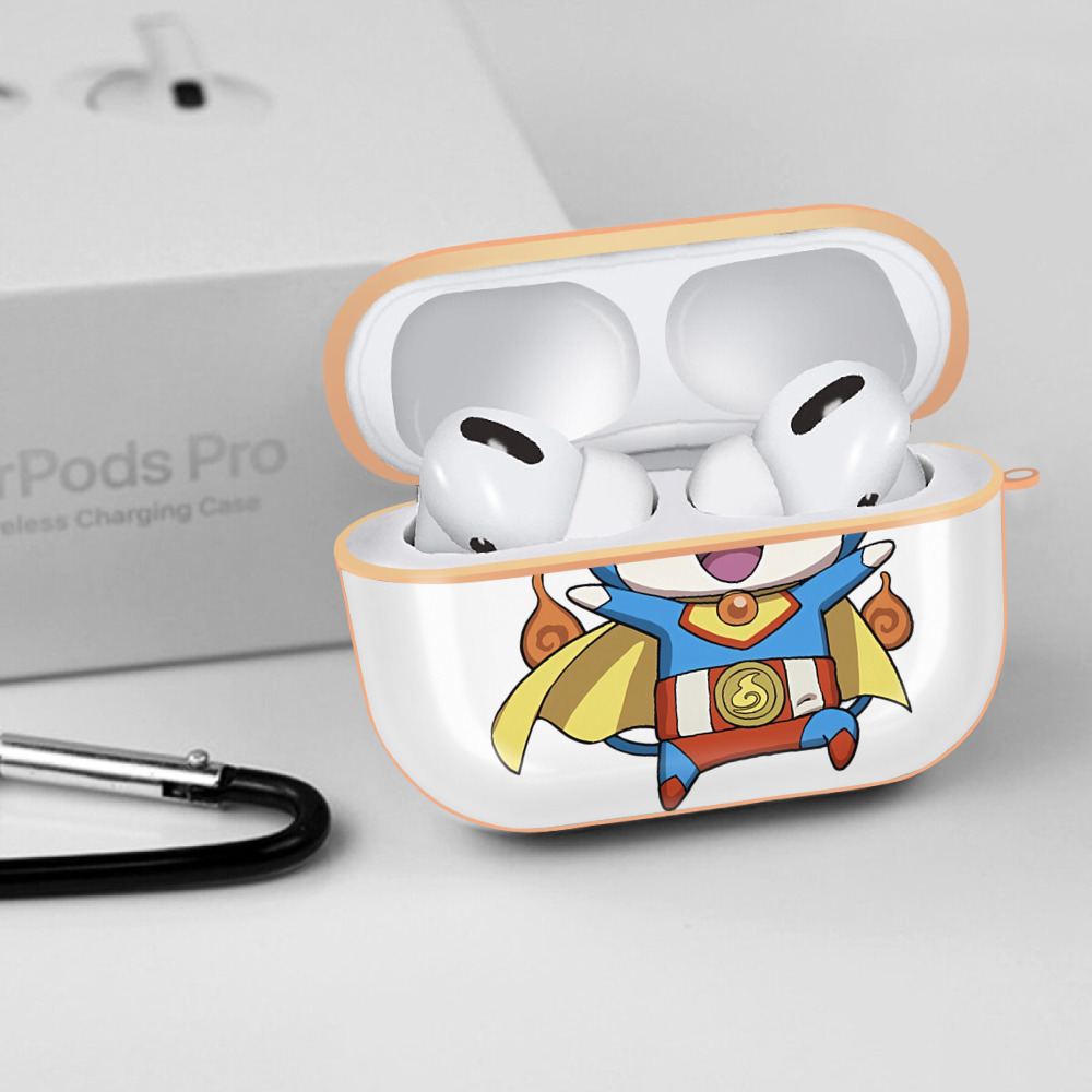 妖怪ウォッチ Yo-kai Watch 【AirPods Pro用】ハードシェル保護ケース｜耐衝撃・防指紋・カラビナ付き商品仕様