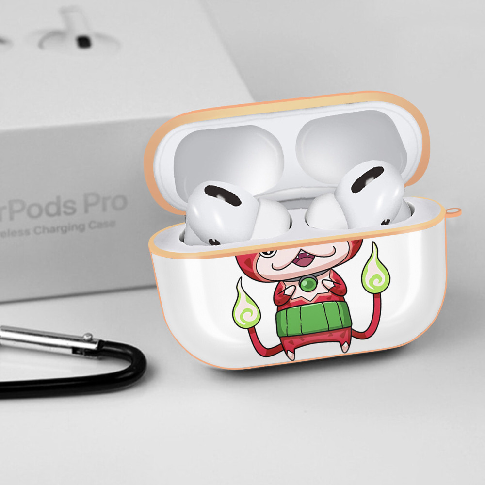 妖怪ウォッチ Yo-kai Watch 【AirPods Pro用】ハードシェル保護ケース｜耐衝撃・防指紋・カラビナ付き商品仕様
