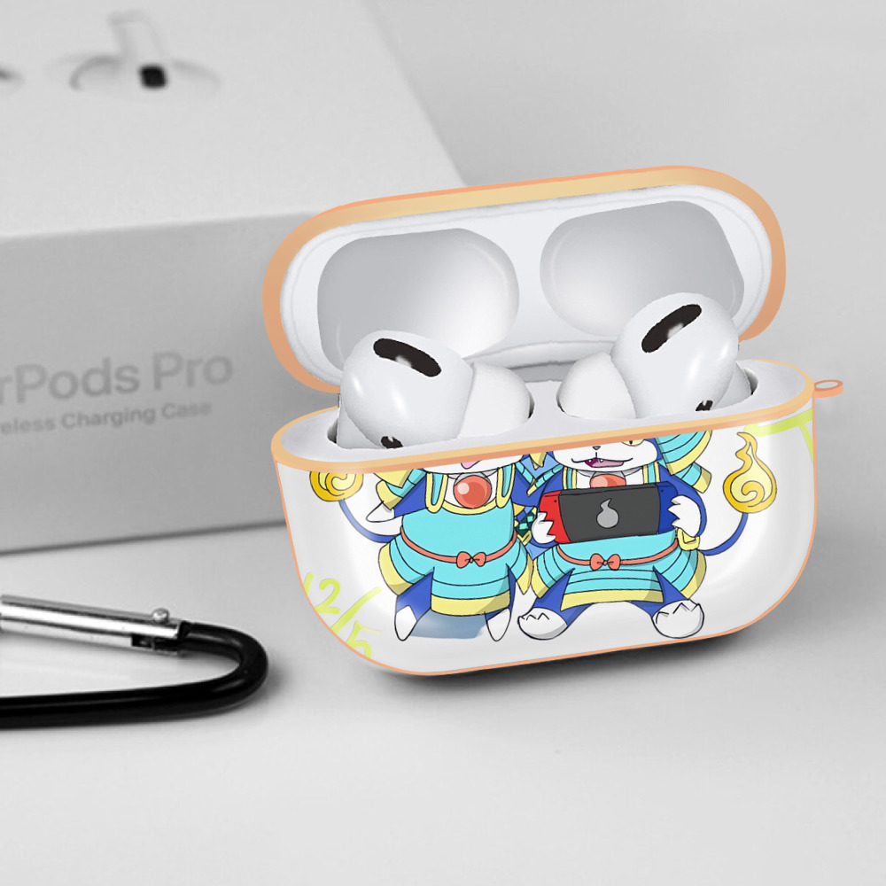 妖怪ウォッチ Yo-kai Watch 【AirPods Pro用】ハードシェル保護ケース｜耐衝撃・防指紋・カラビナ付き商品仕様