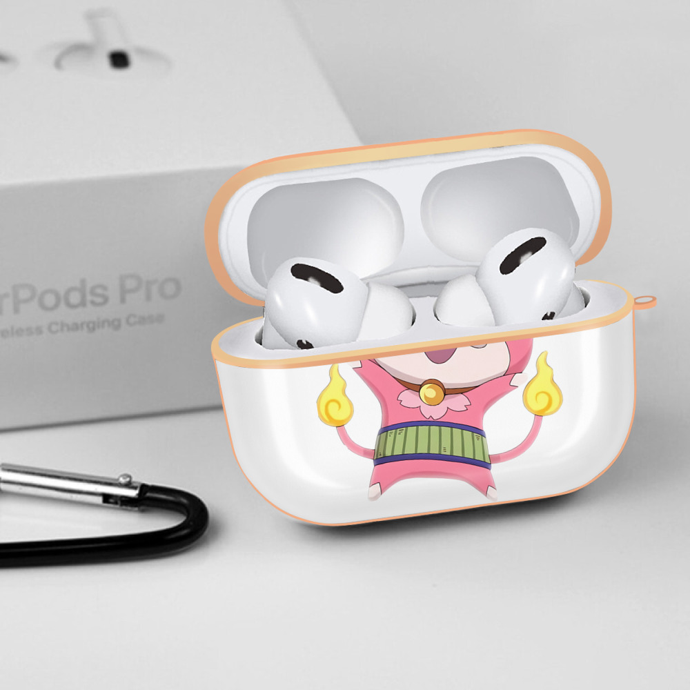 妖怪ウォッチ Yo-kai Watch 【AirPods Pro用】ハードシェル保護ケース｜耐衝撃・防指紋・カラビナ付き商品仕様