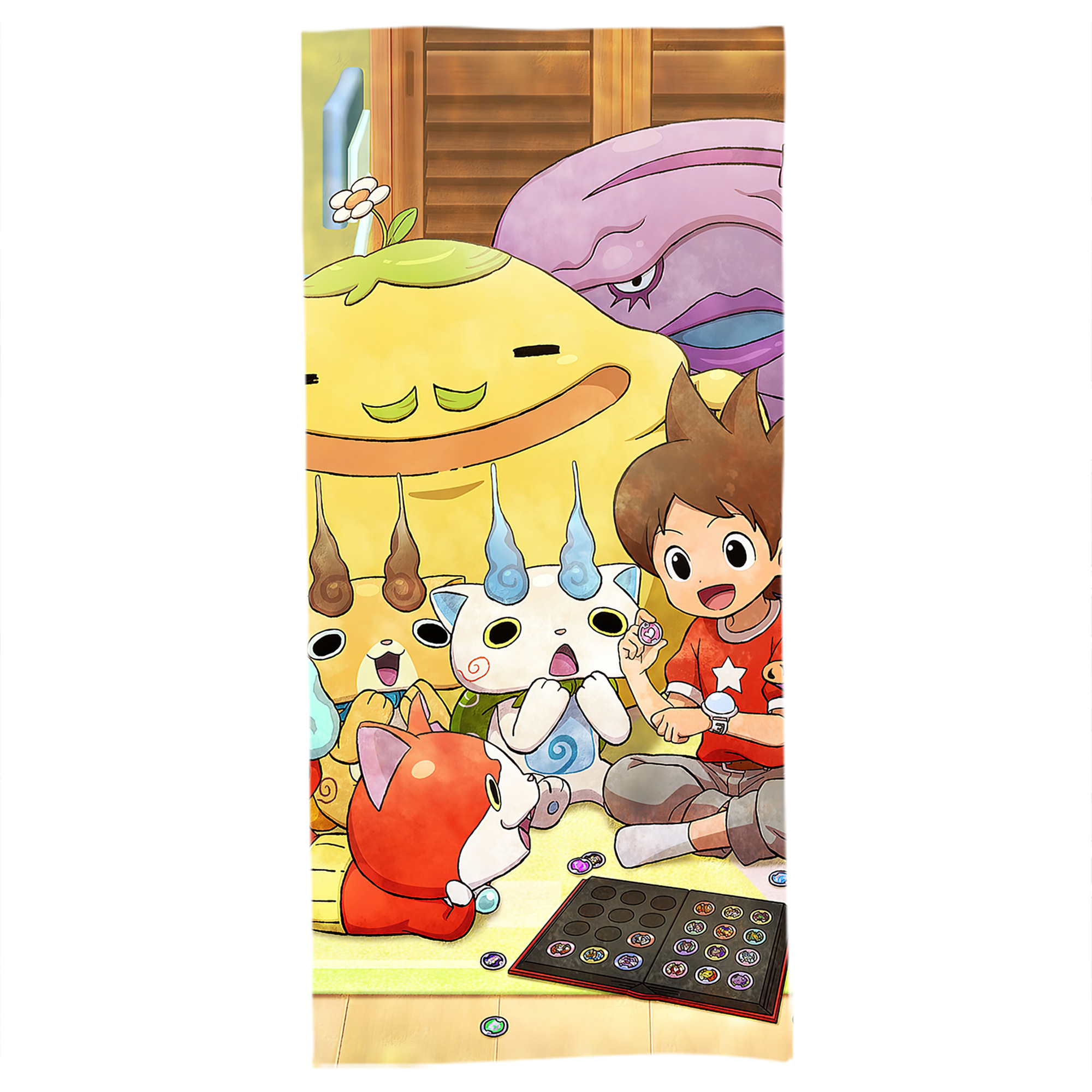 （画像用） 妖怪ウォッチ Yo-kai Watch 大判バスタオル 70×140cm 吸水速乾 柔らかい肌触り