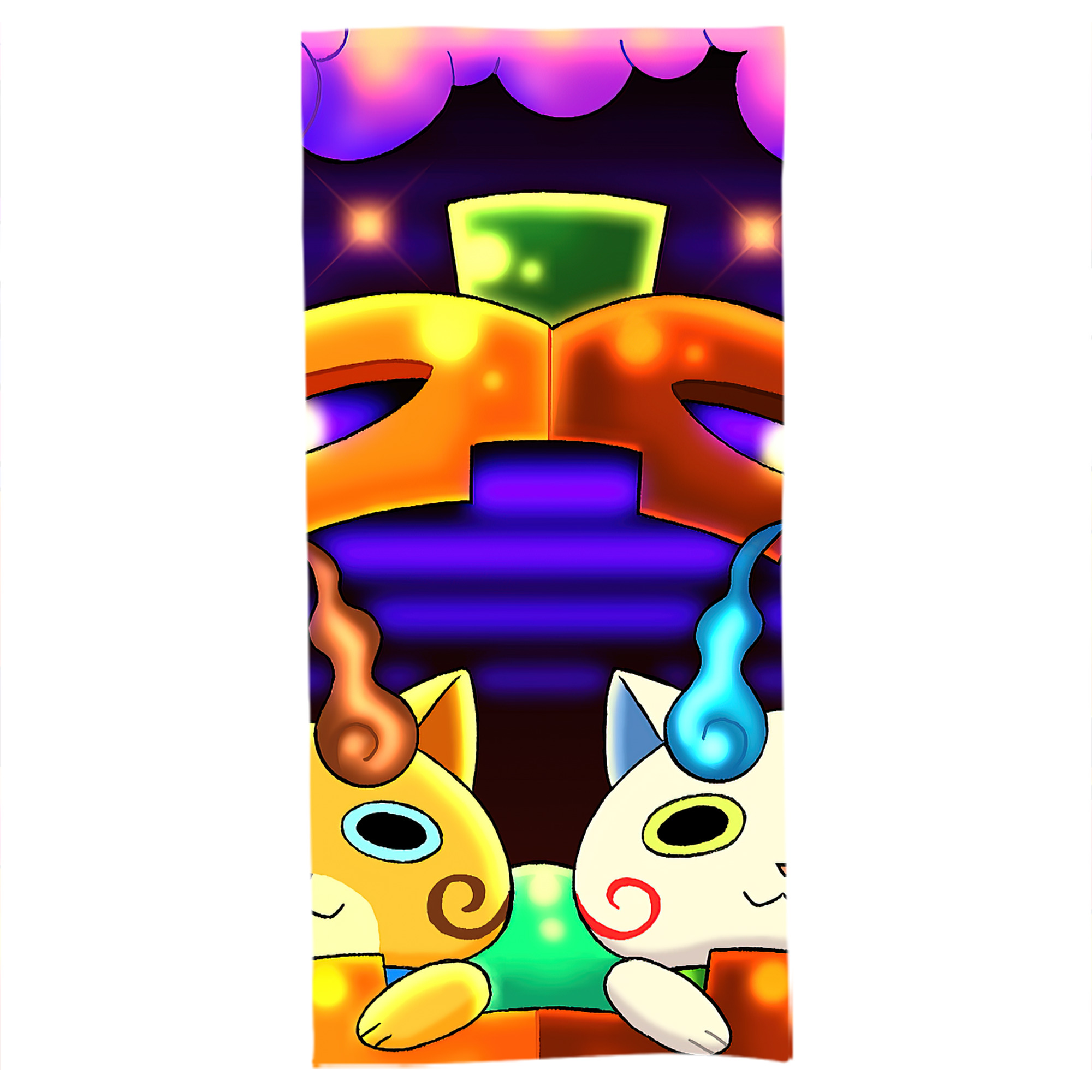 （画像用） 妖怪ウォッチ Yo-kai Watch 大判バスタオル 70×140cm 吸水速乾 柔らかい肌触り