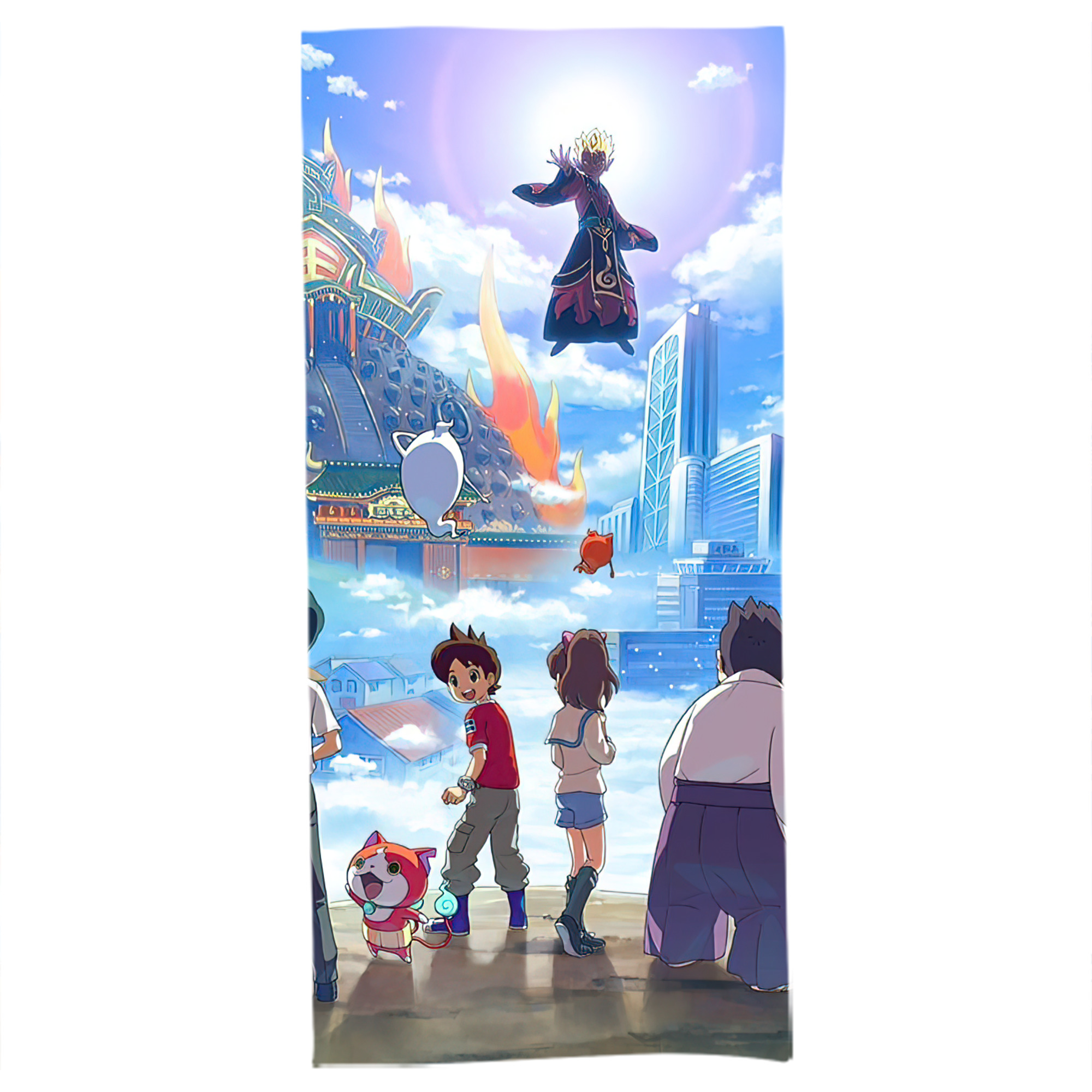 （画像用） 妖怪ウォッチ Yo-kai Watch 大判バスタオル 70×140cm 吸水速乾 柔らかい肌触り