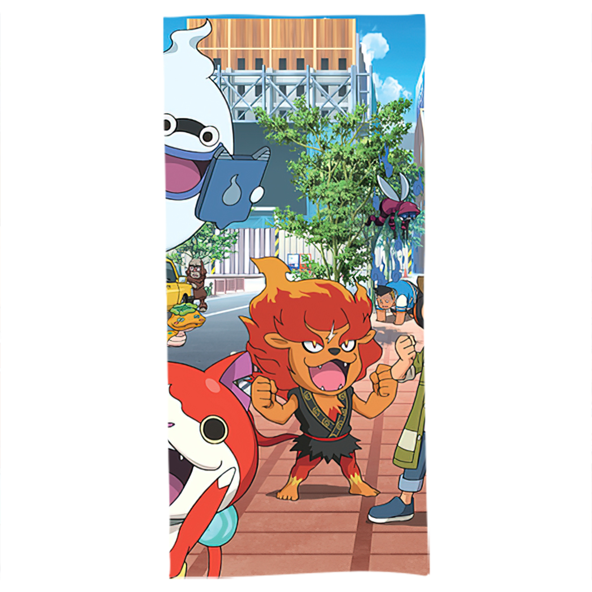 （画像用） 妖怪ウォッチ Yo-kai Watch 大判バスタオル 70×140cm 吸水速乾 柔らかい肌触り