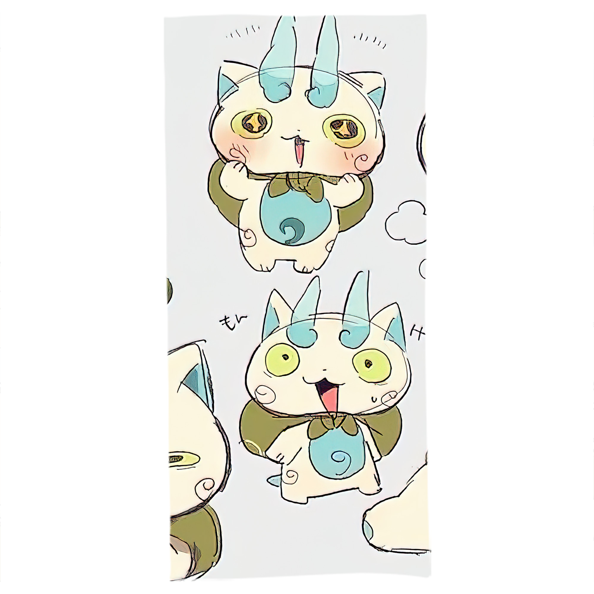 （画像用） 妖怪ウォッチ Yo-kai Watch 大判バスタオル 70×140cm 吸水速乾 柔らかい肌触り