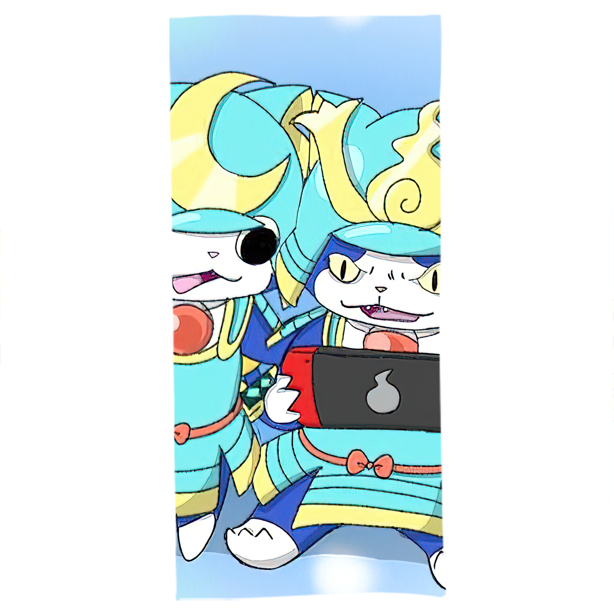 （画像用） 妖怪ウォッチ Yo-kai Watch 大判バスタオル 70×140cm 吸水速乾 柔らかい肌触り