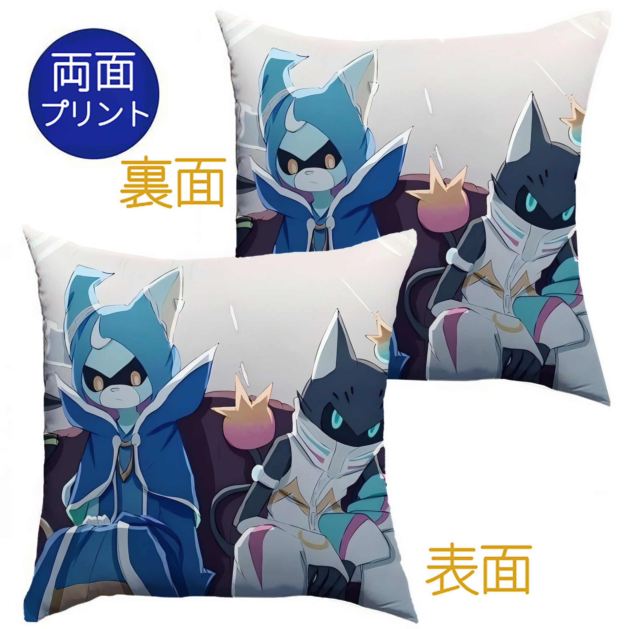 （画像用） 妖怪ウォッチ Yo-kai Watch クッションカバー＆本体セット（ポリエステル素材）
