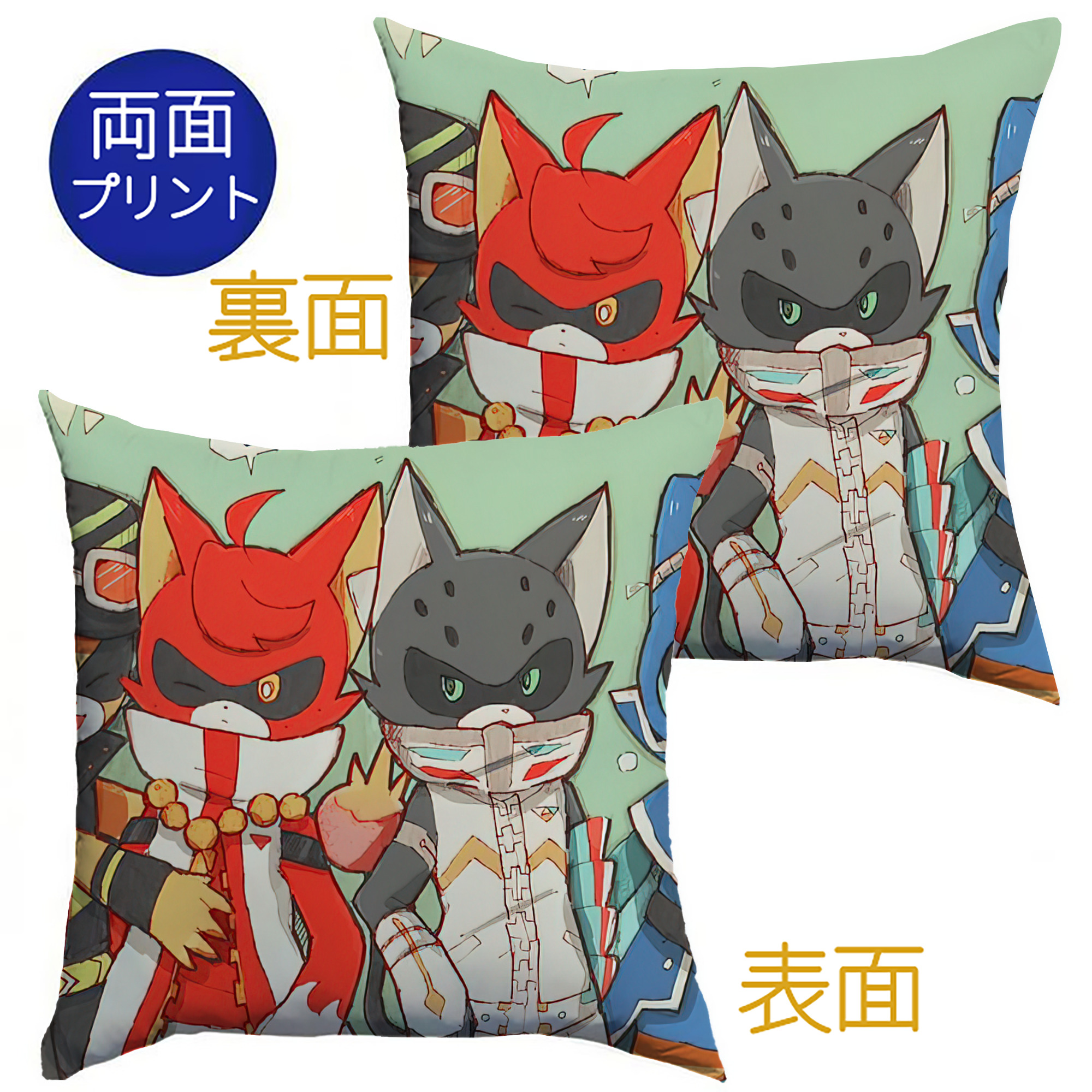 （画像用） 妖怪ウォッチ Yo-kai Watch クッションカバー＆本体セット（ポリエステル素材）