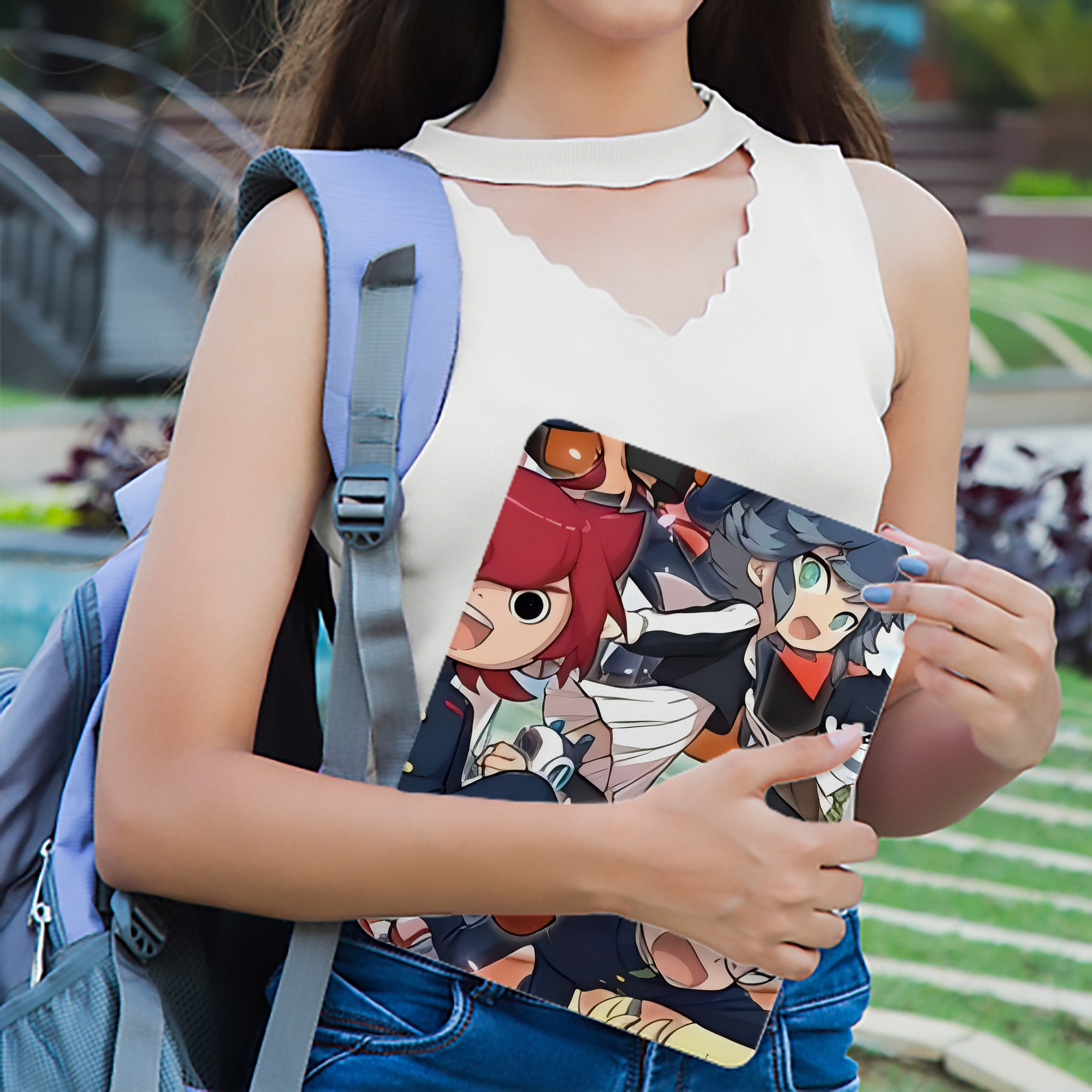 妖怪ウォッチ Yo-kai Watch IPad ケース ブック型 PUレザー TPU 耐衝撃 軽量 薄型 ペン収納なし 全面保護 IPad 各モデル対応