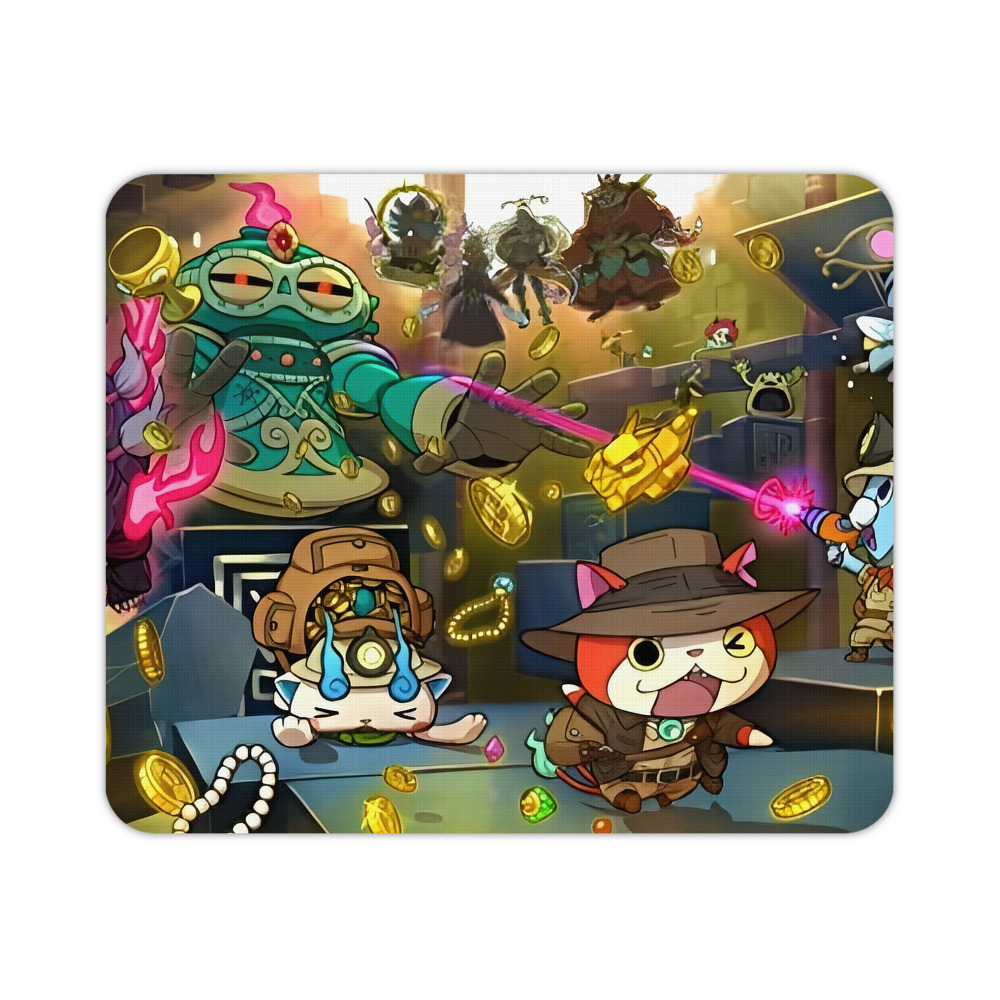 （画像用） 妖怪ウォッチ Yo-kai Watch マウスパッド ステッチ加工 ラバー素材 防水 滑り止め 超薄型 ゲーミング/オフィス対応