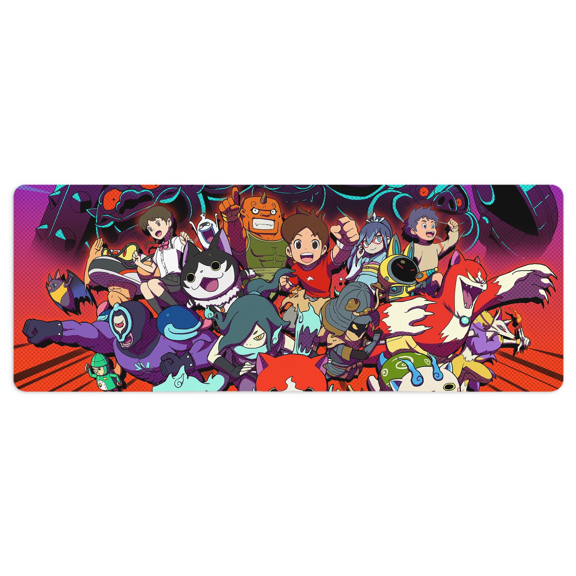 （画像用） 妖怪ウォッチ Yo-kai Watch ステッチ加工 大判デスクマット／滑り止めマウスパッド