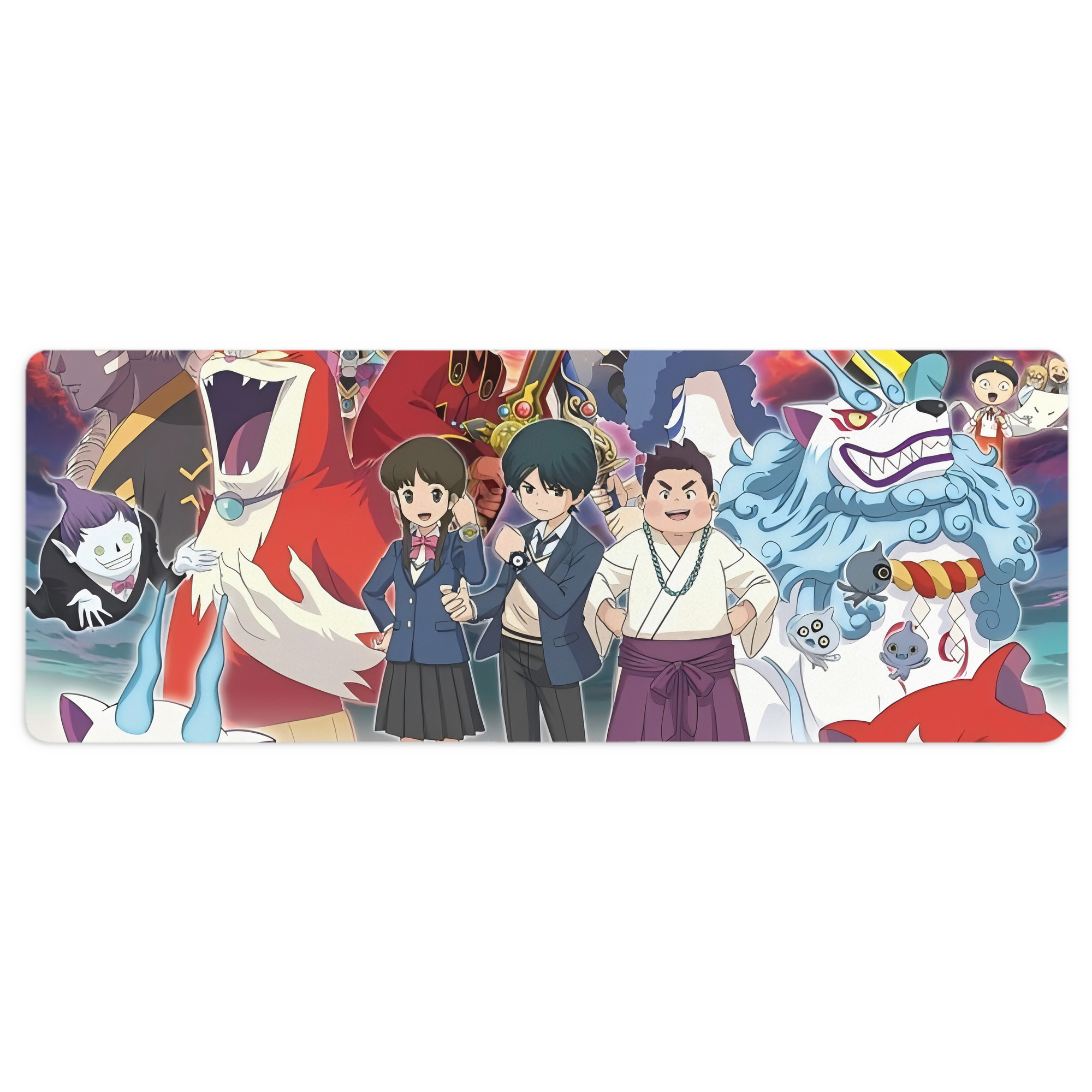 （画像用） 妖怪ウォッチ Yo-kai Watch ステッチ加工 大判デスクマット／滑り止めマウスパッド