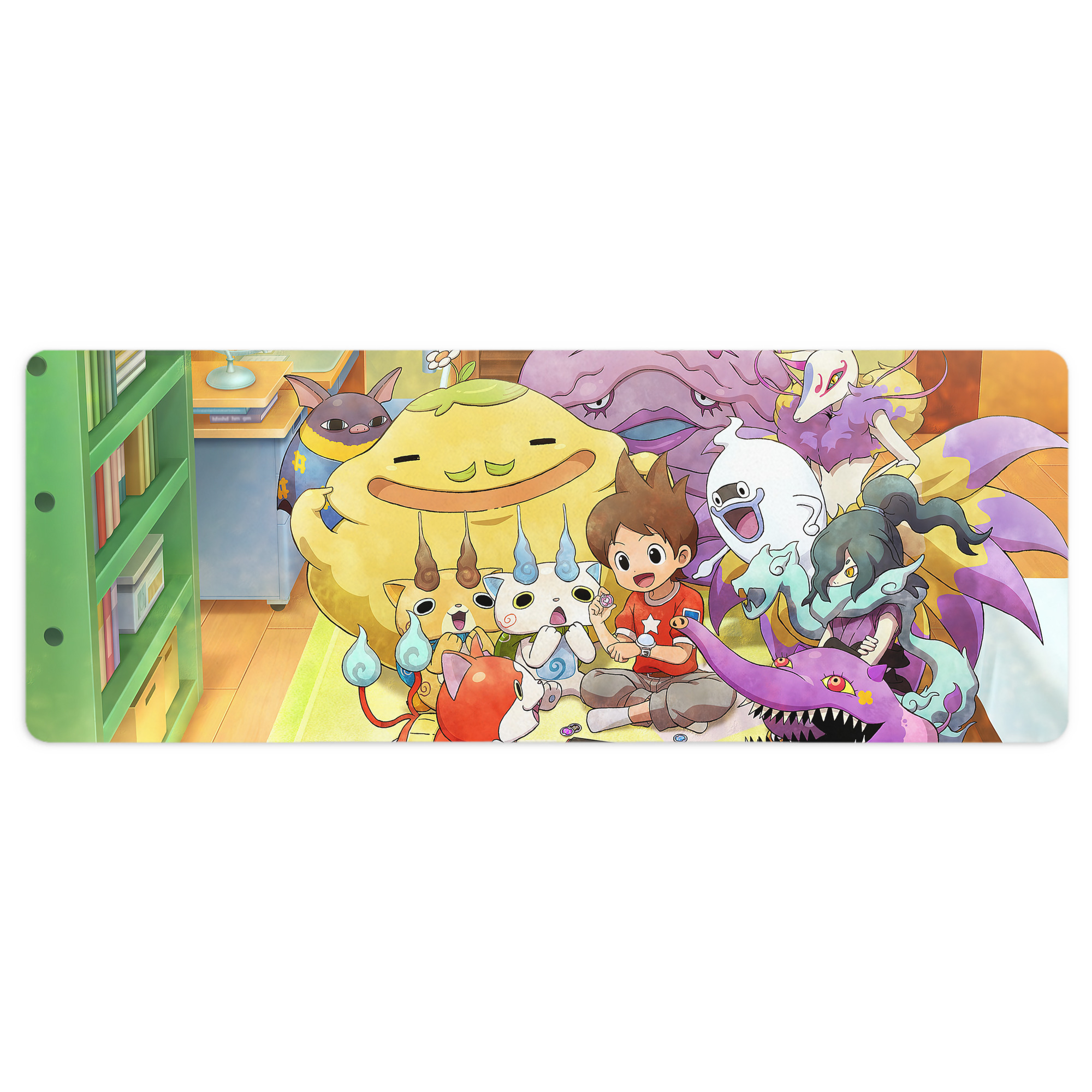 （画像用） 妖怪ウォッチ Yo-kai Watch ステッチ加工 大判デスクマット／滑り止めマウスパッド