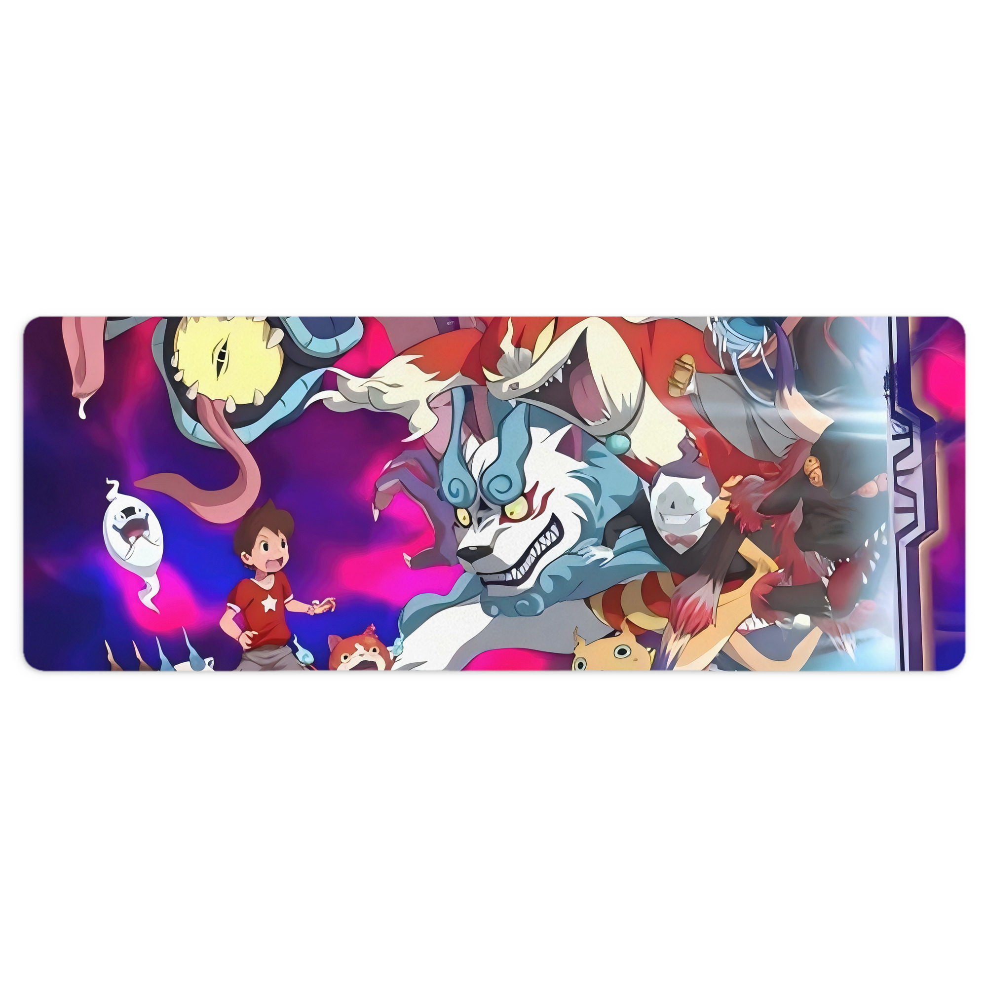 （画像用） 妖怪ウォッチ Yo-kai Watch ステッチ加工 大判デスクマット／滑り止めマウスパッド