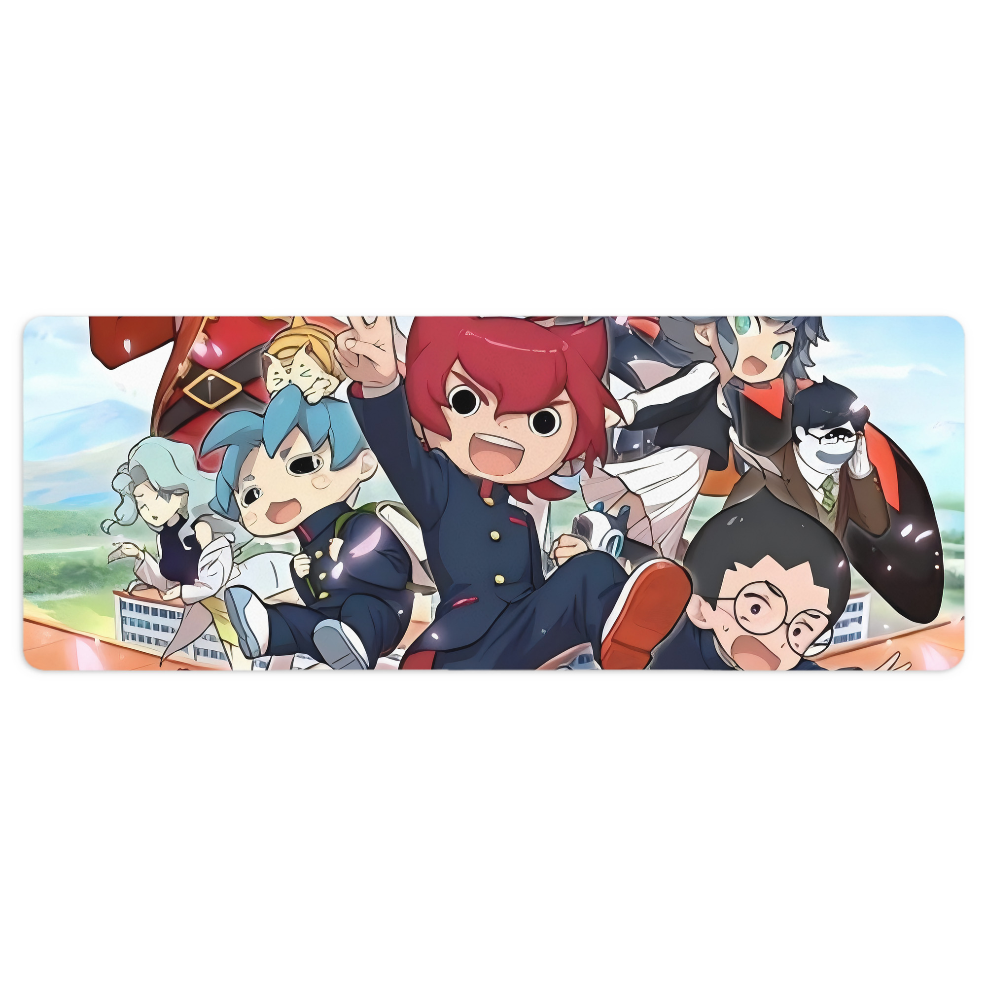 （画像用） 妖怪ウォッチ Yo-kai Watch ステッチ加工 大判デスクマット／滑り止めマウスパッド