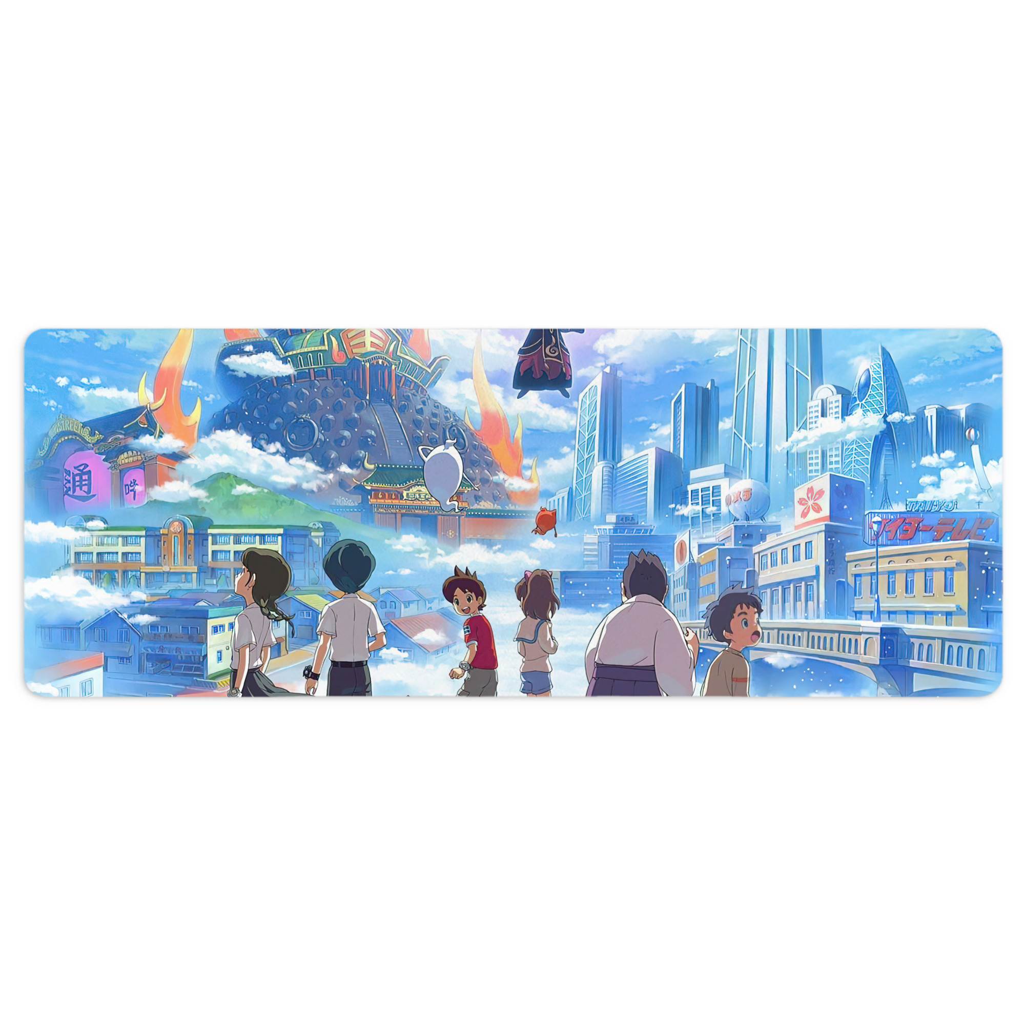 （画像用） 妖怪ウォッチ Yo-kai Watch ステッチ加工 大判デスクマット／滑り止めマウスパッド