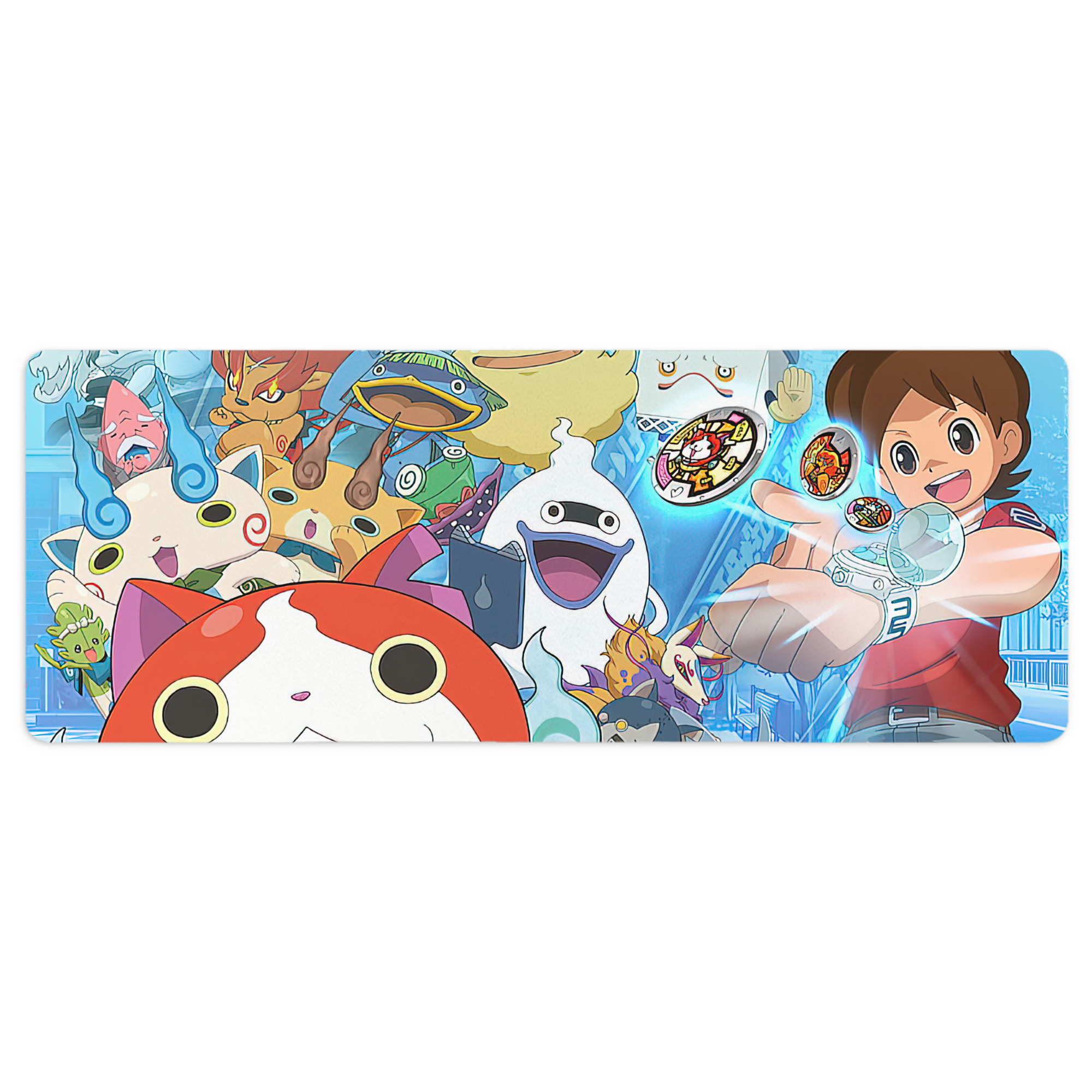 （画像用） 妖怪ウォッチ Yo-kai Watch ステッチ加工 大判デスクマット／滑り止めマウスパッド