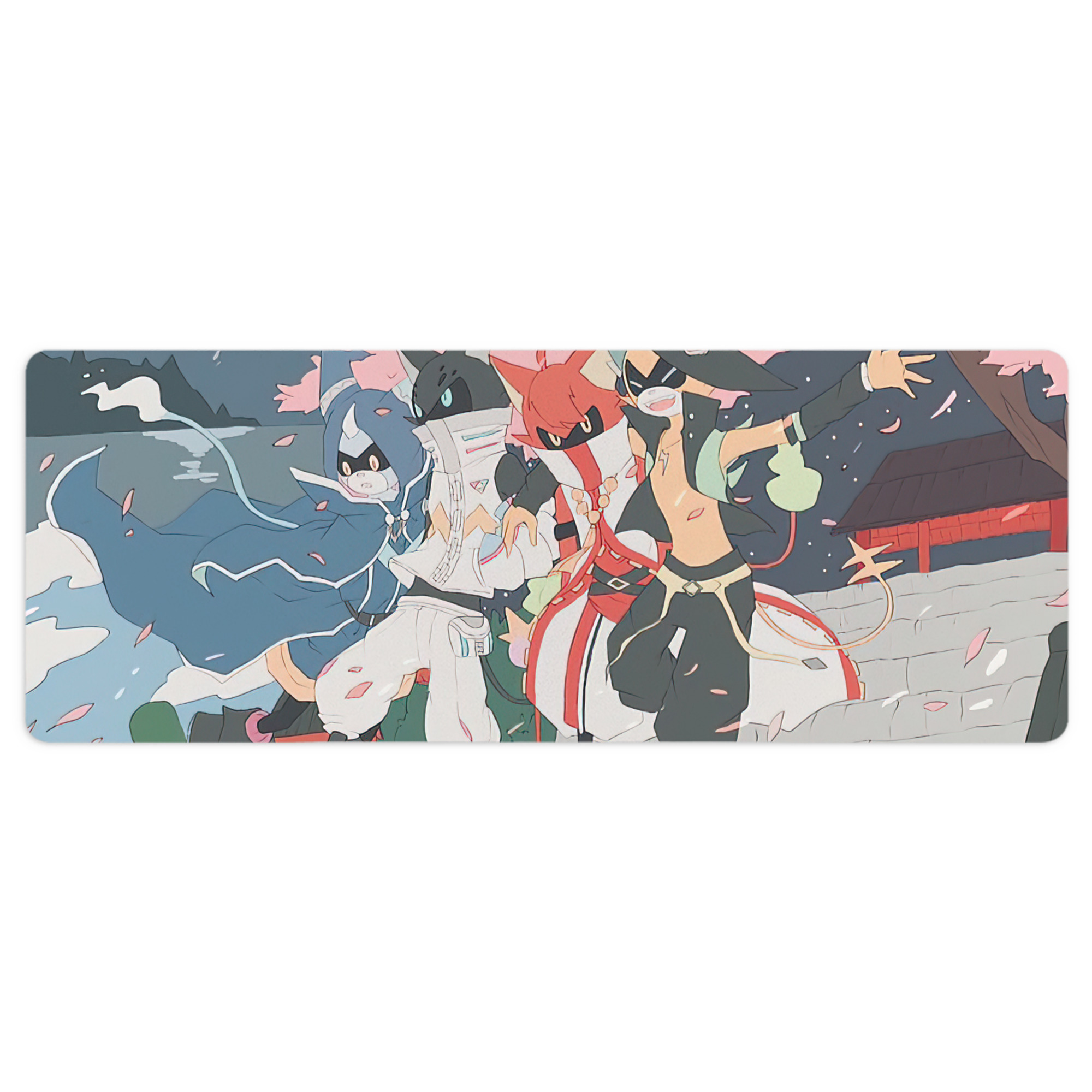 （画像用） 妖怪ウォッチ Yo-kai Watch ステッチ加工 大判デスクマット／滑り止めマウスパッド