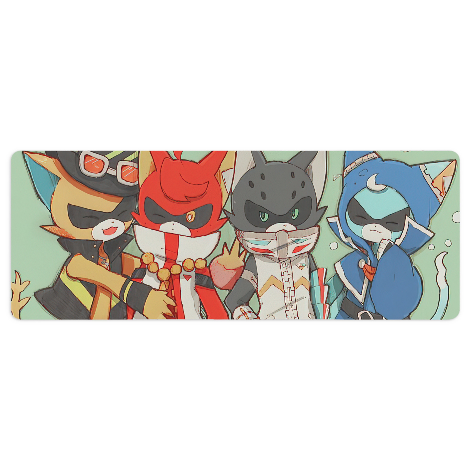 （画像用） 妖怪ウォッチ Yo-kai Watch ステッチ加工 大判デスクマット／滑り止めマウスパッド