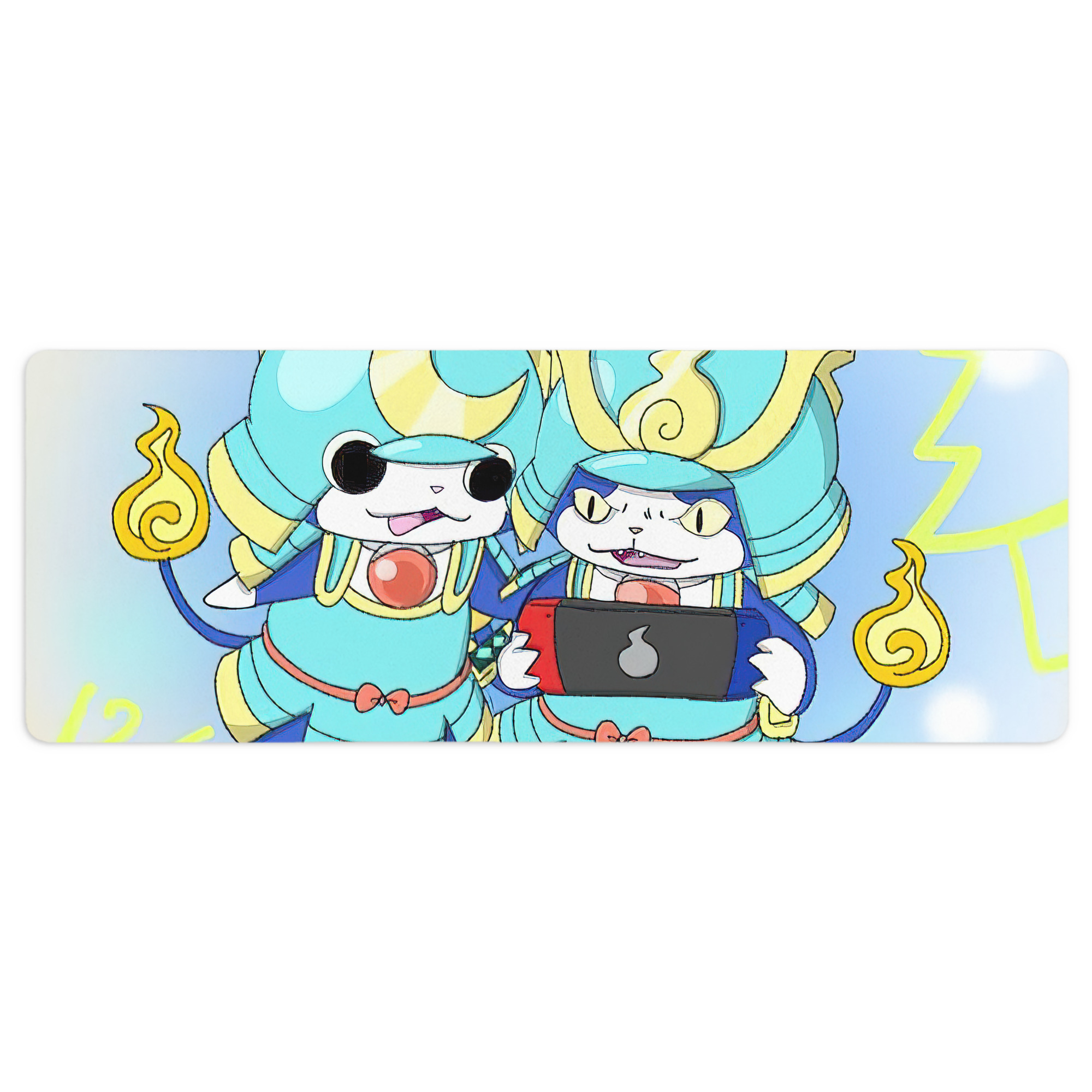 （画像用） 妖怪ウォッチ Yo-kai Watch ステッチ加工 大判デスクマット／滑り止めマウスパッド
