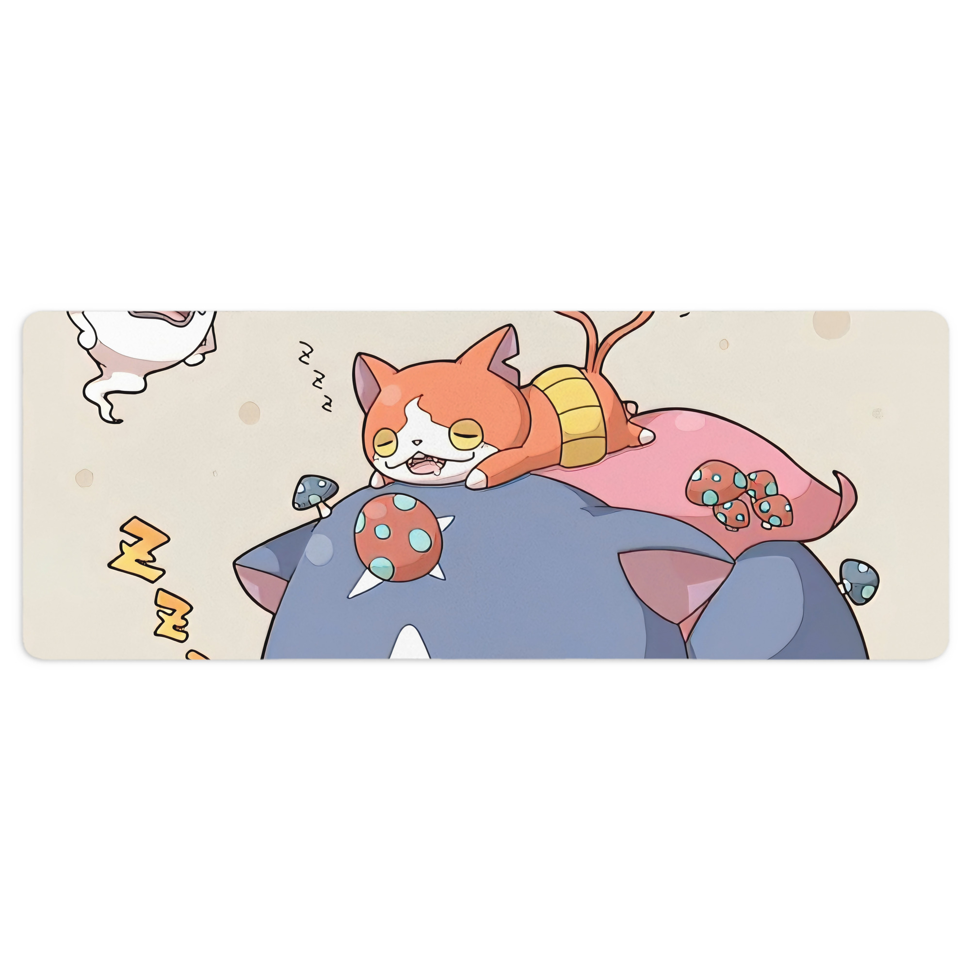（画像用） 妖怪ウォッチ Yo-kai Watch ステッチ加工 大判デスクマット／滑り止めマウスパッド