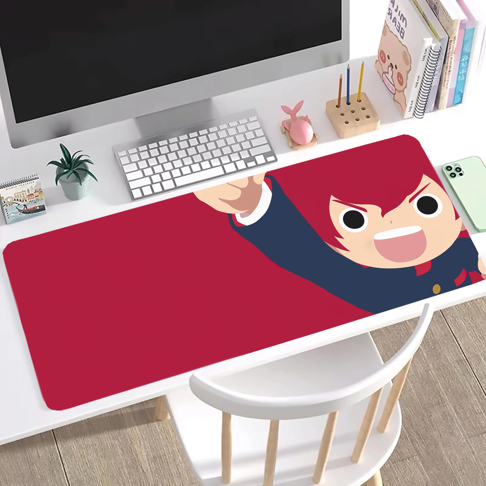 （画像用） 妖怪ウォッチ Yo-kai Watch ステッチ加工 大判デスクマット／滑り止めマウスパッド