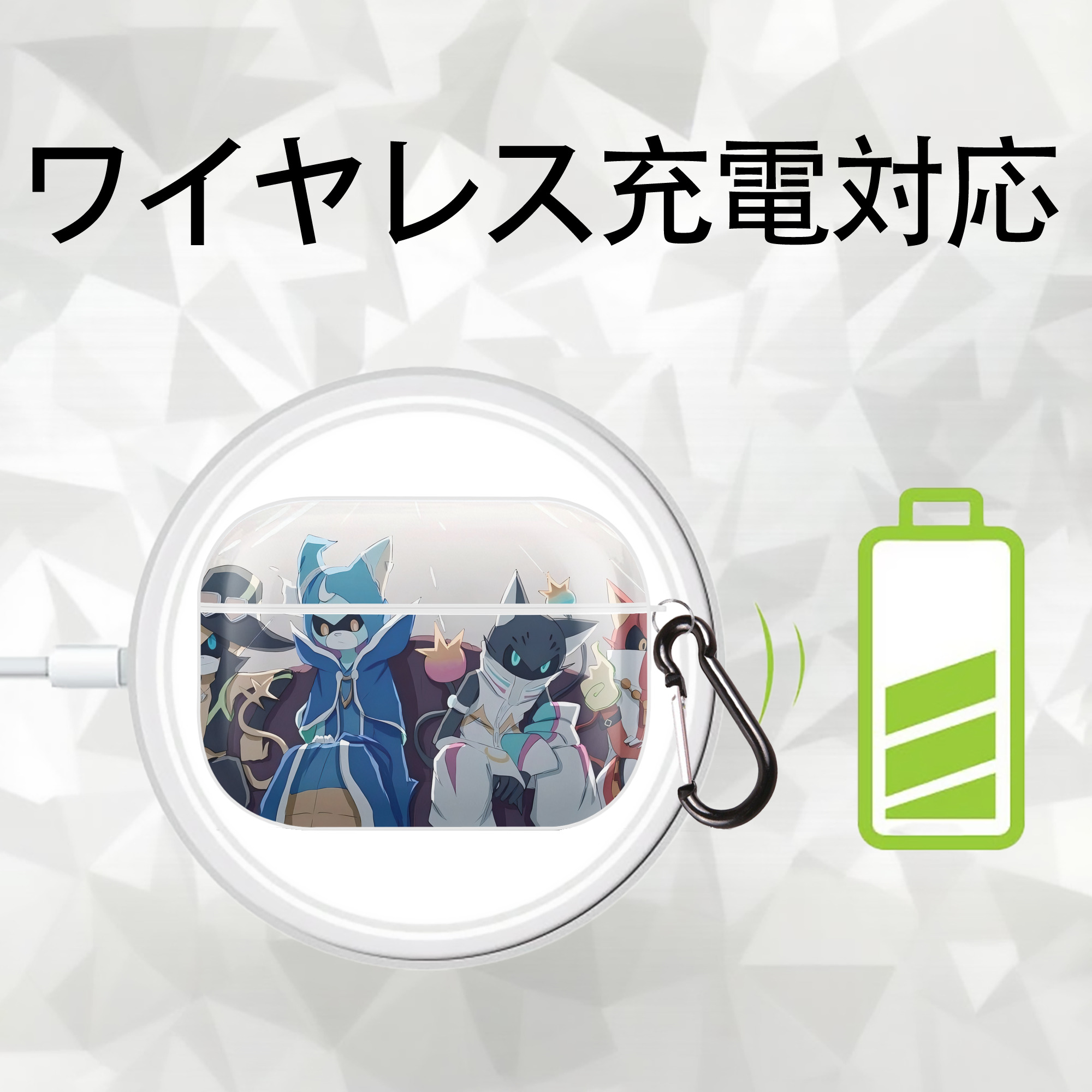 妖怪ウォッチ Yo-kai Watch 【AirPods Pro用】ハードシェル保護ケース 耐衝撃・防指紋・カラビナ付き商品仕様