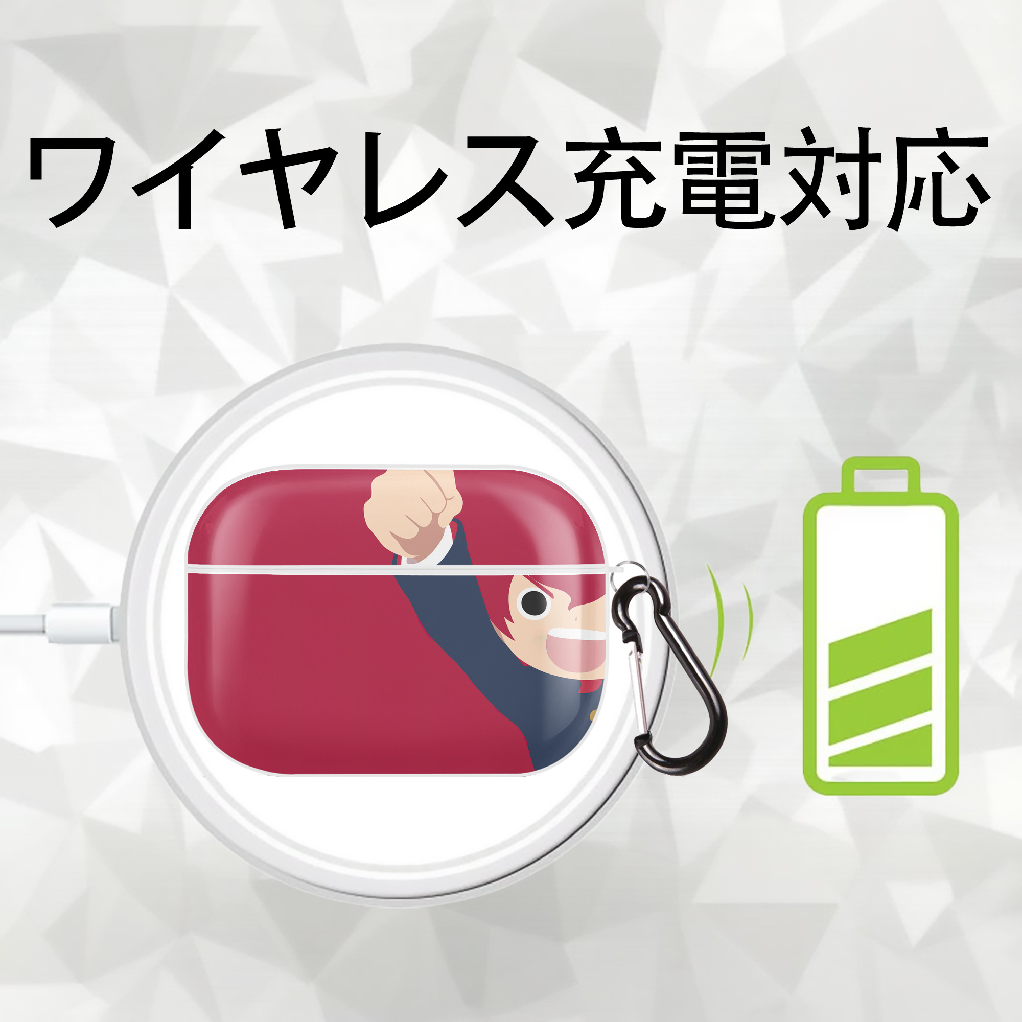 妖怪ウォッチ Yo-kai Watch 【AirPods Pro用】ハードシェル保護ケース 耐衝撃・防指紋・カラビナ付き商品仕様