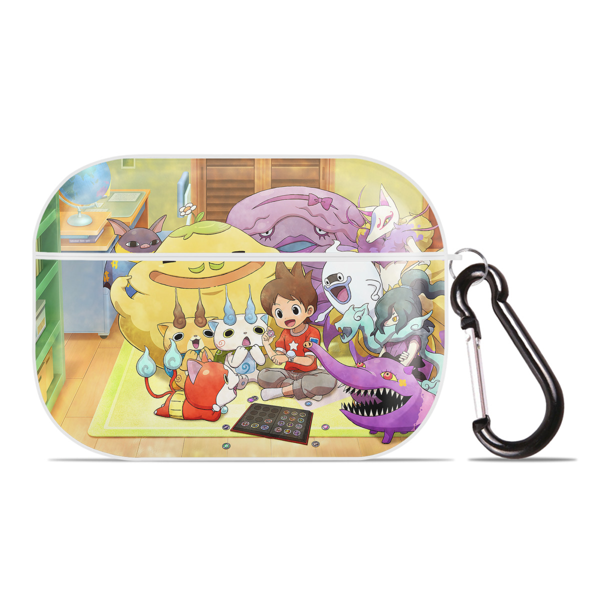 （画像用） 妖怪ウォッチ Yo-kai Watch 【AirPods Pro用】ハードシェル保護ケース 耐衝撃・防指紋・カラビナ付き商品仕様