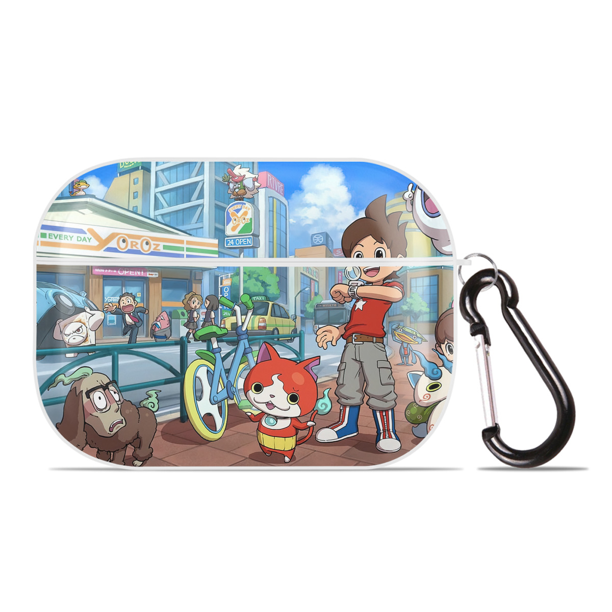 （画像用） 妖怪ウォッチ Yo-kai Watch 【AirPods Pro用】ハードシェル保護ケース 耐衝撃・防指紋・カラビナ付き商品仕様