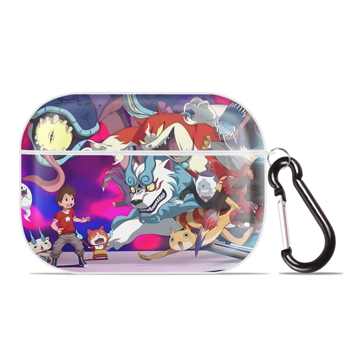 （画像用） 妖怪ウォッチ Yo-kai Watch 【AirPods Pro用】ハードシェル保護ケース 耐衝撃・防指紋・カラビナ付き商品仕様