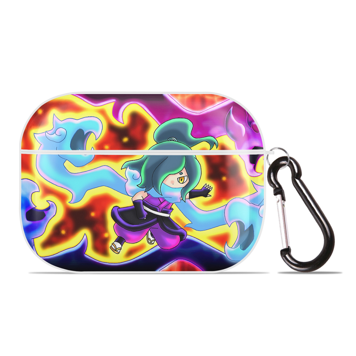 （画像用） 妖怪ウォッチ Yo-kai Watch 【AirPods Pro用】ハードシェル保護ケース 耐衝撃・防指紋・カラビナ付き商品仕様