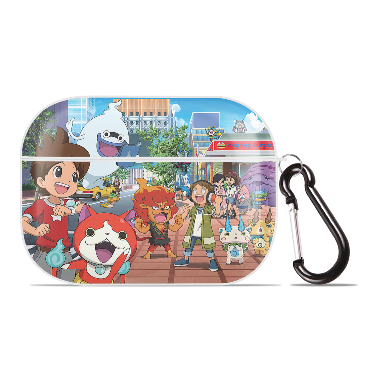 （画像用） 妖怪ウォッチ Yo-kai Watch 【AirPods Pro用】ハードシェル保護ケース 耐衝撃・防指紋・カラビナ付き商品仕様