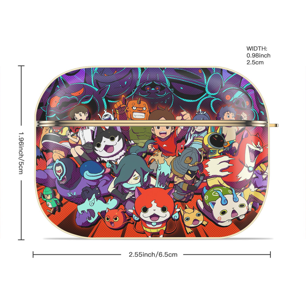 妖怪ウォッチ Yo-kai Watch 【AirPods Pro用】ハードシェル保護ケース｜耐衝撃・防指紋・カラビナ付き商品仕様