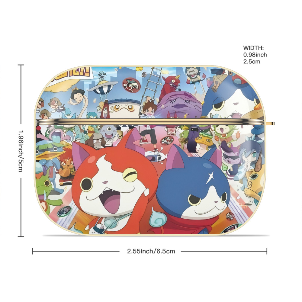 妖怪ウォッチ Yo-kai Watch 【AirPods Pro用】ハードシェル保護ケース｜耐衝撃・防指紋・カラビナ付き商品仕様