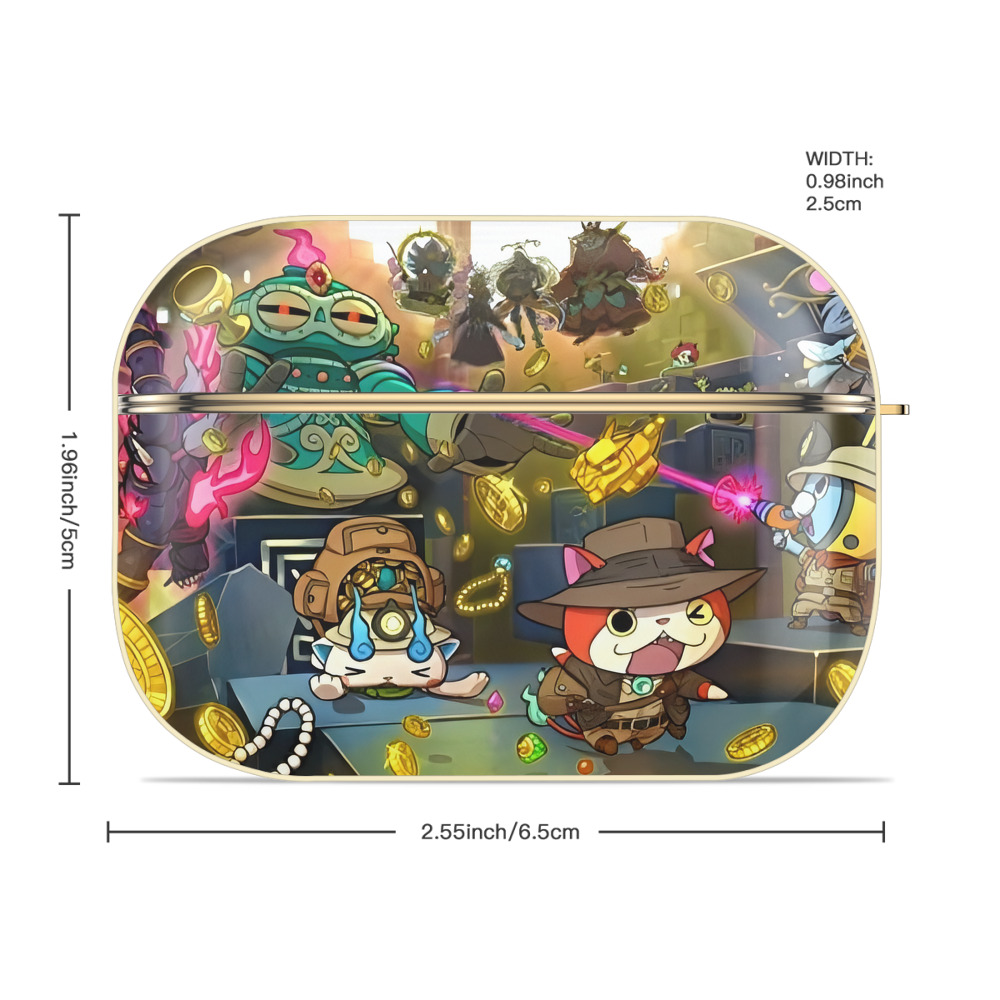 妖怪ウォッチ Yo-kai Watch 【AirPods Pro用】ハードシェル保護ケース｜耐衝撃・防指紋・カラビナ付き商品仕様