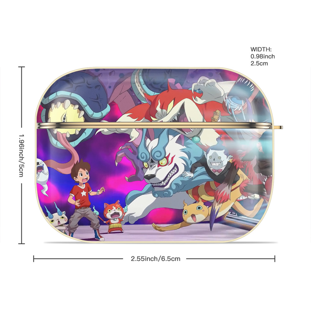妖怪ウォッチ Yo-kai Watch 【AirPods Pro用】ハードシェル保護ケース｜耐衝撃・防指紋・カラビナ付き商品仕様