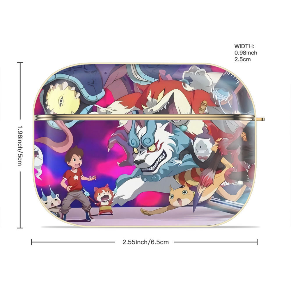 妖怪ウォッチ Yo-kai Watch 【AirPods Pro用】ハードシェル保護ケース｜耐衝撃・防指紋・カラビナ付き商品仕様