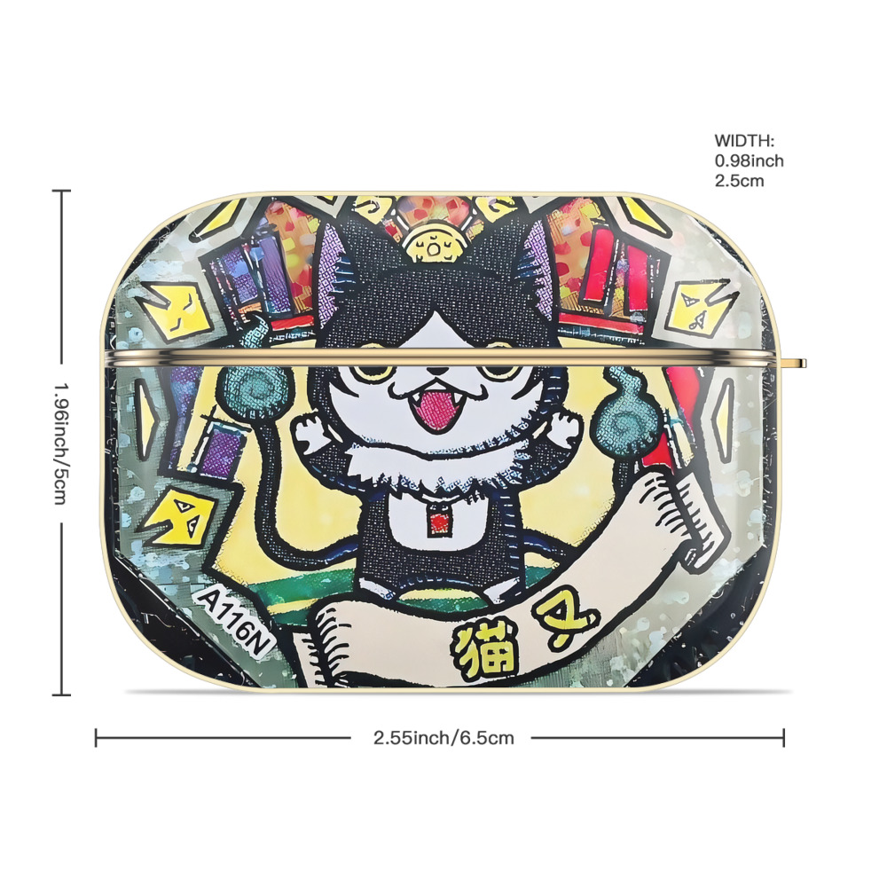 妖怪ウォッチ Yo-kai Watch 【AirPods Pro用】ハードシェル保護ケース｜耐衝撃・防指紋・カラビナ付き商品仕様
