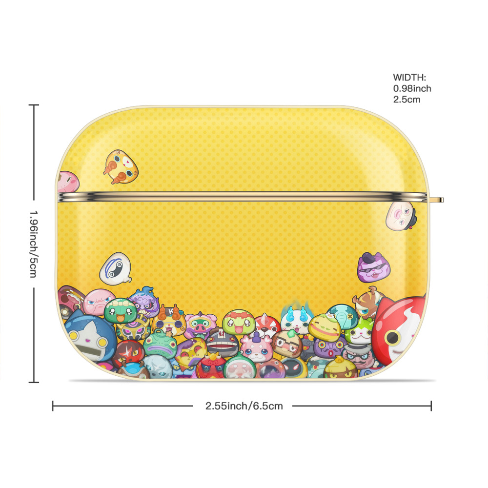 妖怪ウォッチ Yo-kai Watch 【AirPods Pro用】ハードシェル保護ケース｜耐衝撃・防指紋・カラビナ付き商品仕様