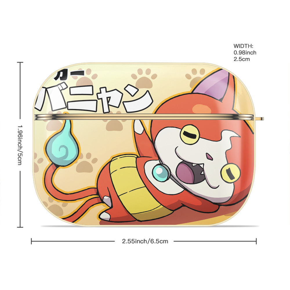 妖怪ウォッチ Yo-kai Watch 【AirPods Pro用】ハードシェル保護ケース｜耐衝撃・防指紋・カラビナ付き商品仕様