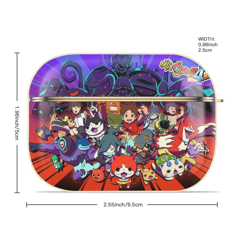 妖怪ウォッチ Yo-kai Watch 【AirPods Pro用】ハードシェル保護ケース｜耐衝撃・防指紋・カラビナ付き商品仕様