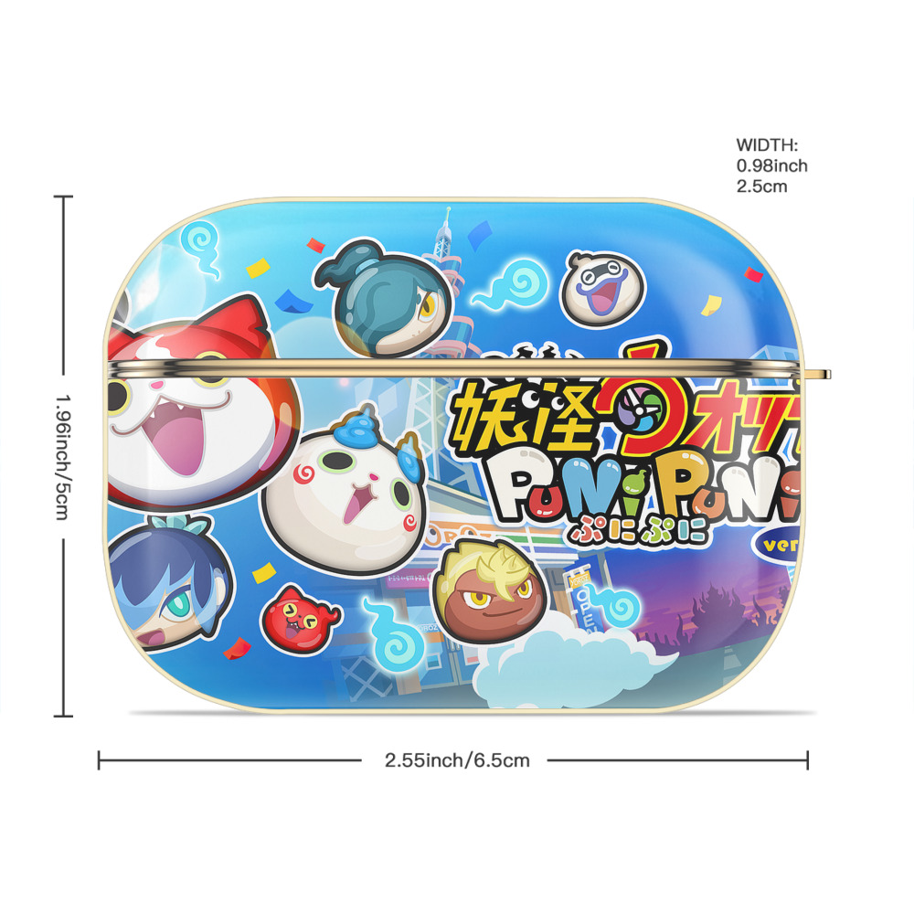 妖怪ウォッチ Yo-kai Watch 【AirPods Pro用】ハードシェル保護ケース｜耐衝撃・防指紋・カラビナ付き商品仕様