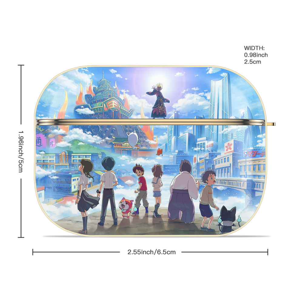 妖怪ウォッチ Yo-kai Watch 【AirPods Pro用】ハードシェル保護ケース｜耐衝撃・防指紋・カラビナ付き商品仕様