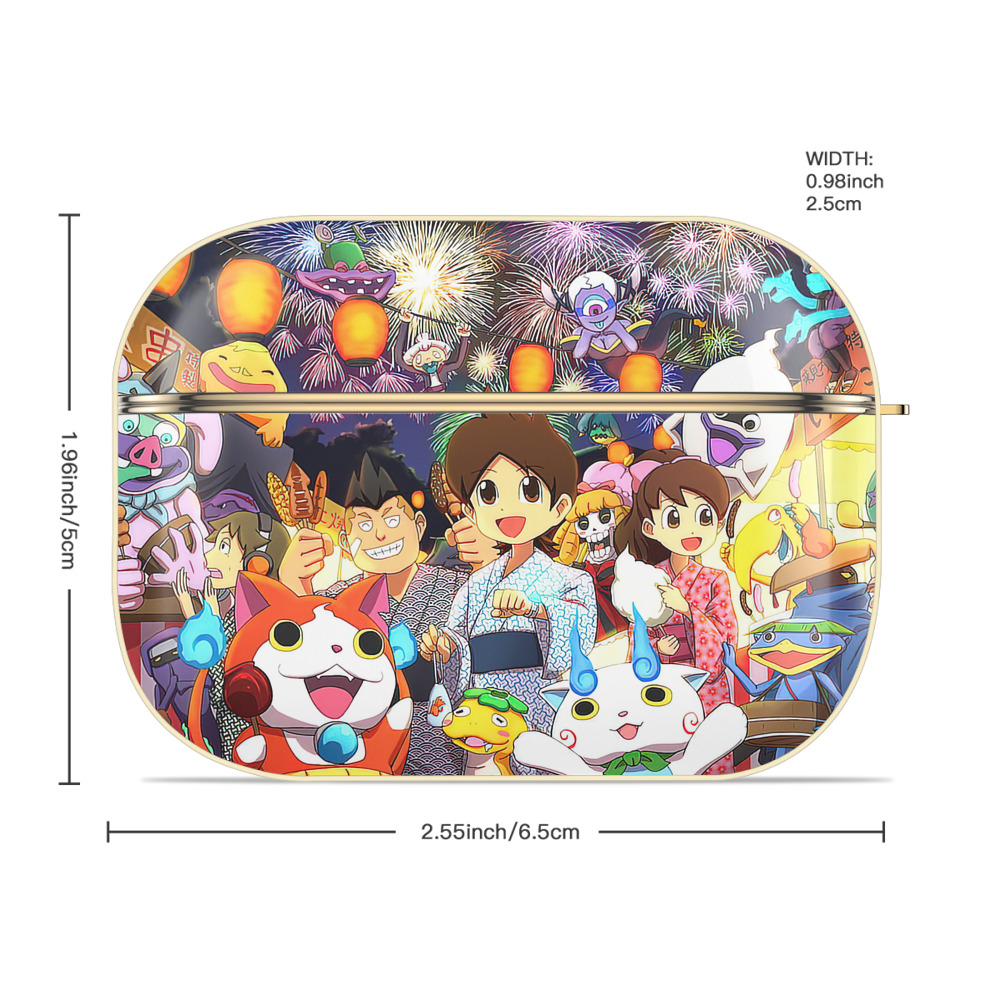 妖怪ウォッチ Yo-kai Watch 【AirPods Pro用】ハードシェル保護ケース｜耐衝撃・防指紋・カラビナ付き商品仕様