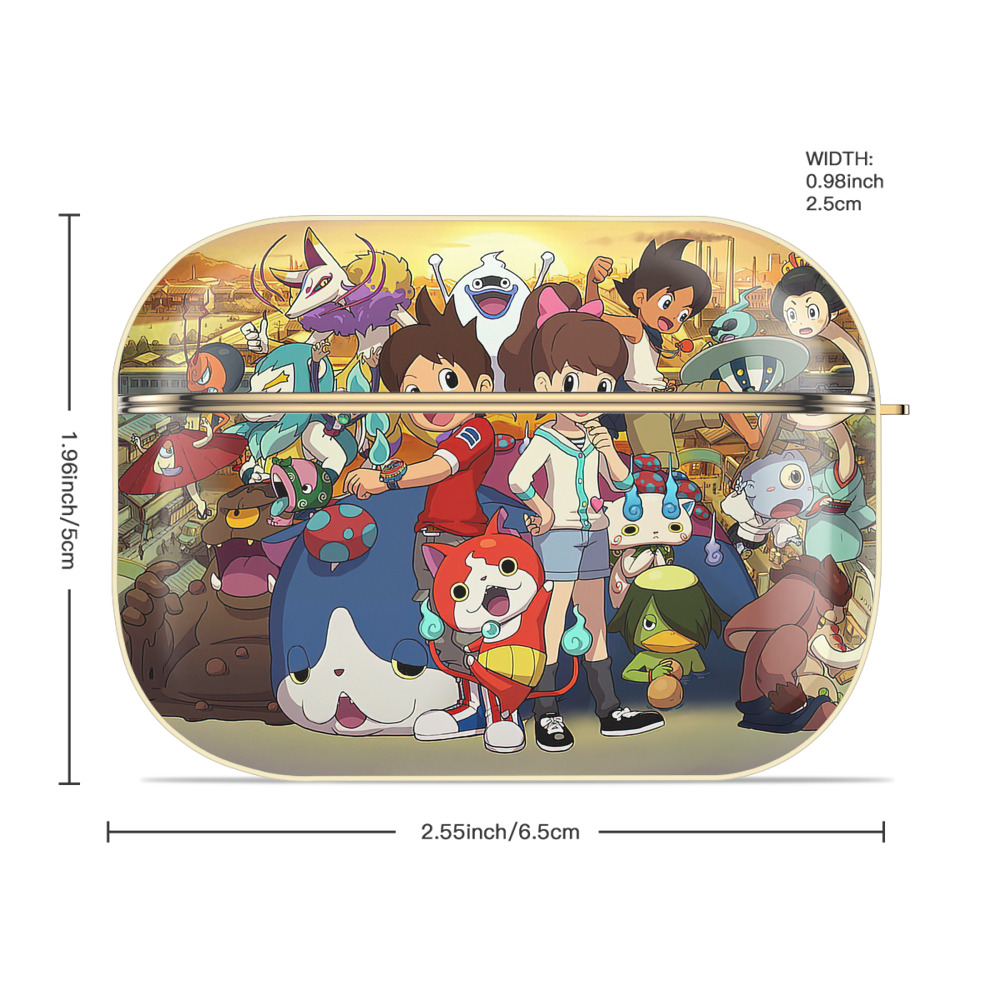 妖怪ウォッチ Yo-kai Watch 【AirPods Pro用】ハードシェル保護ケース｜耐衝撃・防指紋・カラビナ付き商品仕様