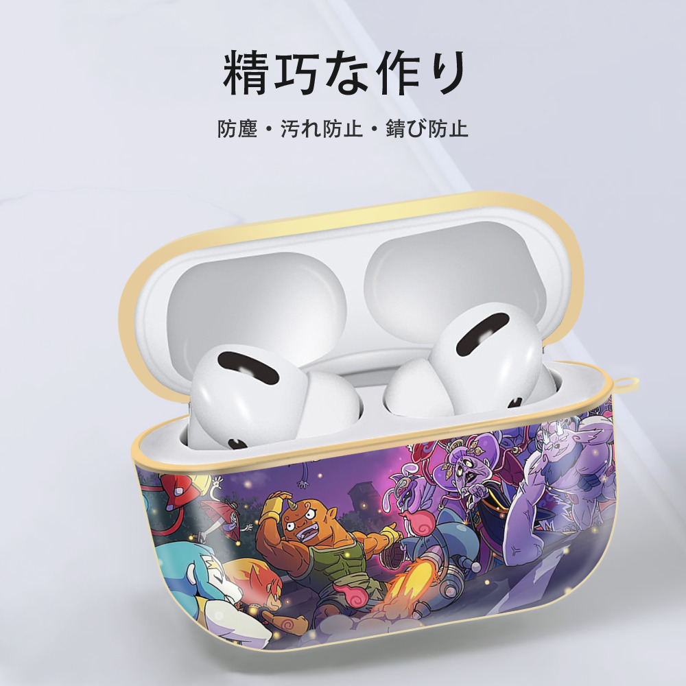 妖怪ウォッチ Yo-kai Watch 【AirPods Pro用】ハードシェル保護ケース｜耐衝撃・防指紋・カラビナ付き商品仕様