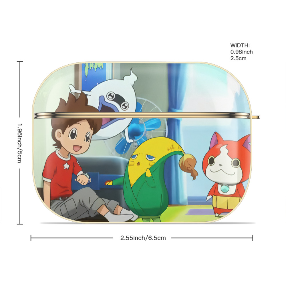妖怪ウォッチ Yo-kai Watch 【AirPods Pro用】ハードシェル保護ケース｜耐衝撃・防指紋・カラビナ付き商品仕様