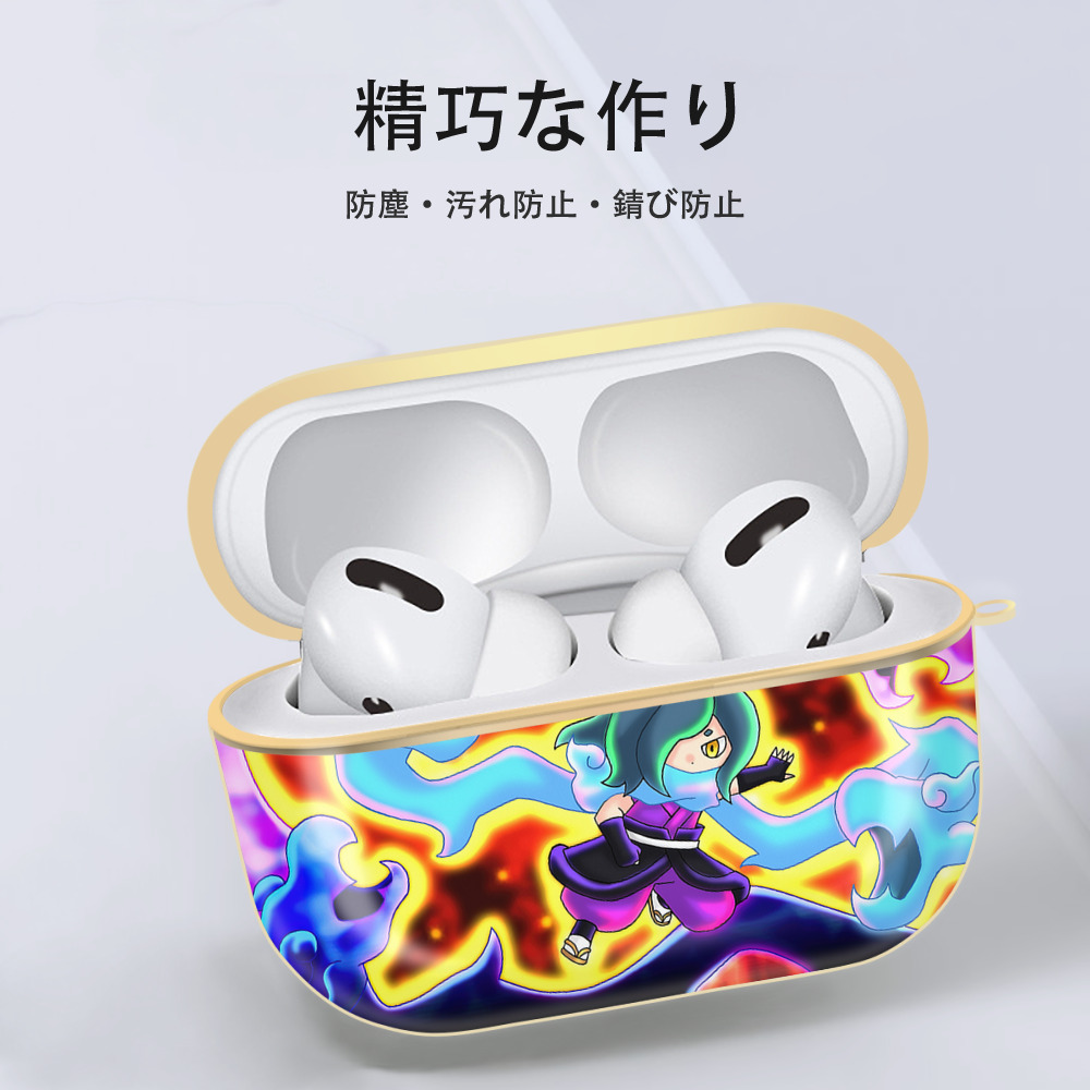 妖怪ウォッチ Yo-kai Watch 【AirPods Pro用】ハードシェル保護ケース｜耐衝撃・防指紋・カラビナ付き商品仕様
