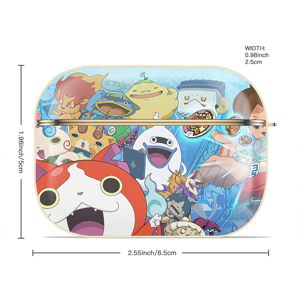 妖怪ウォッチ Yo-kai Watch 【AirPods Pro用】ハードシェル保護ケース｜耐衝撃・防指紋・カラビナ付き商品仕様